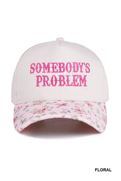 `.0731 Somebody's Problem Two Tone Canvas Cotton Cap SI-28471: ASH MOCHA-186973 / OS